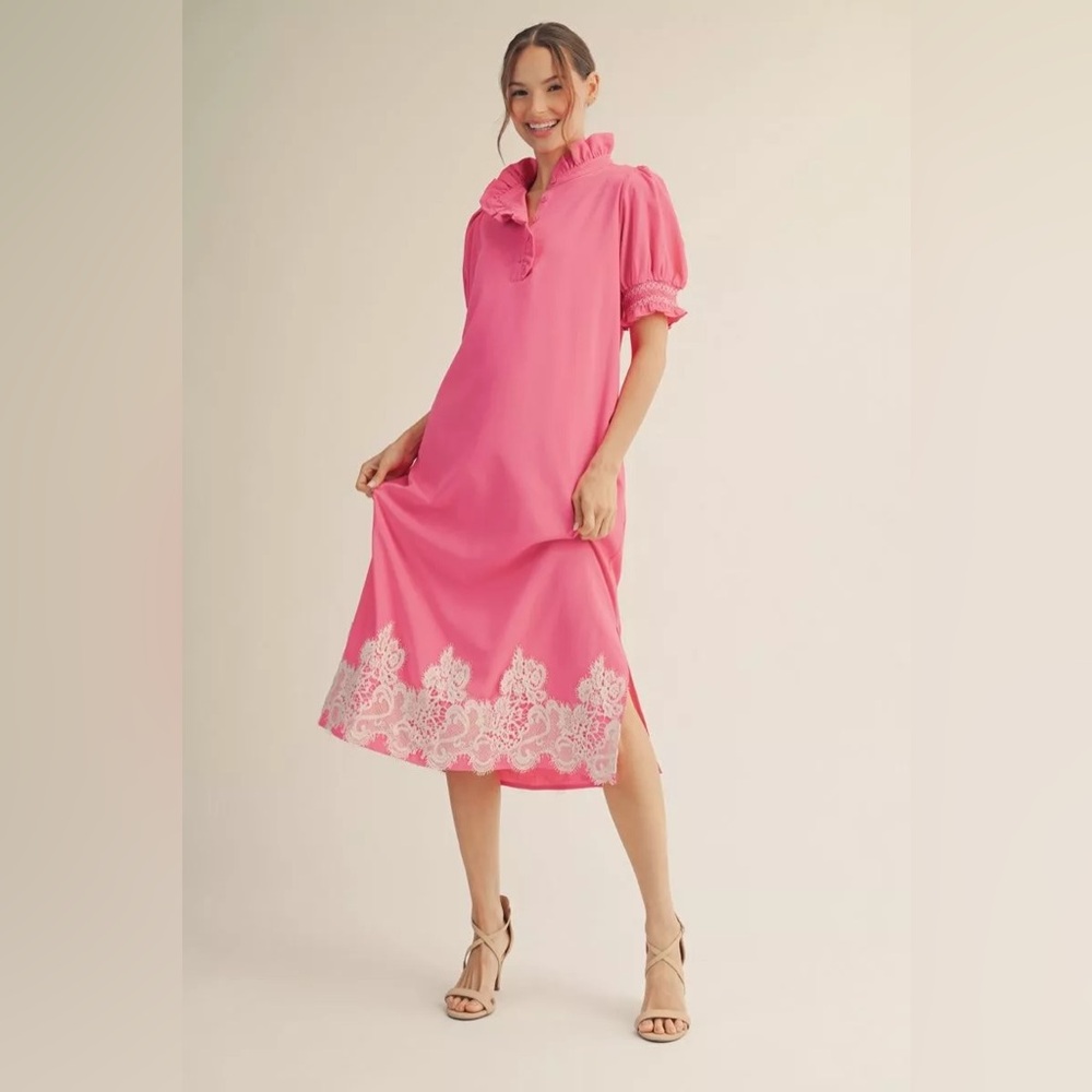 Jodifl Pink Midi Dress